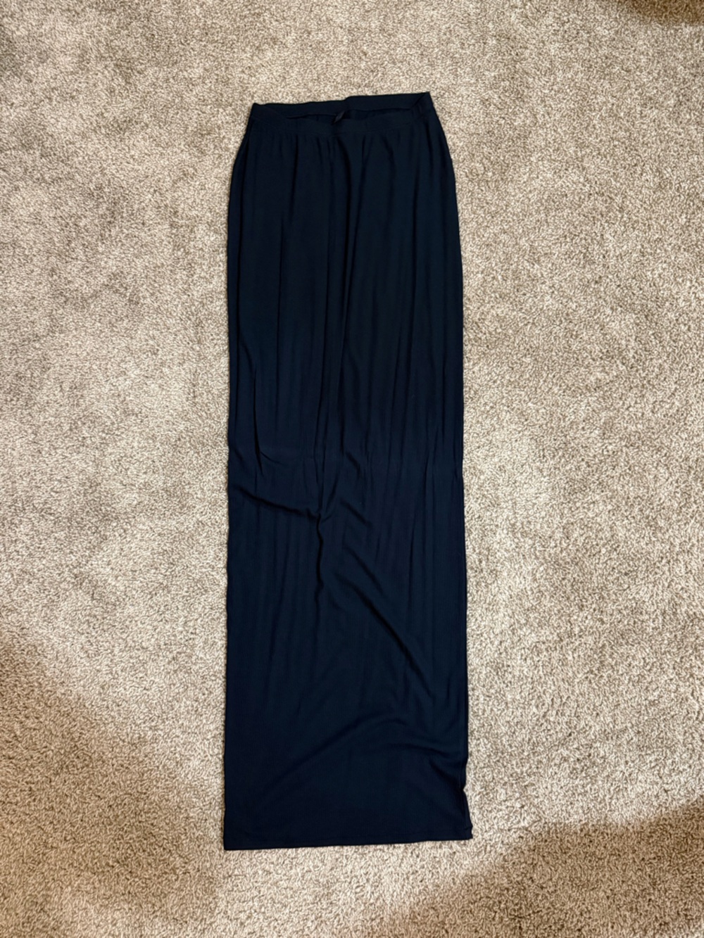 Skims Navy Blue Soft Lounge Maxi Skirt